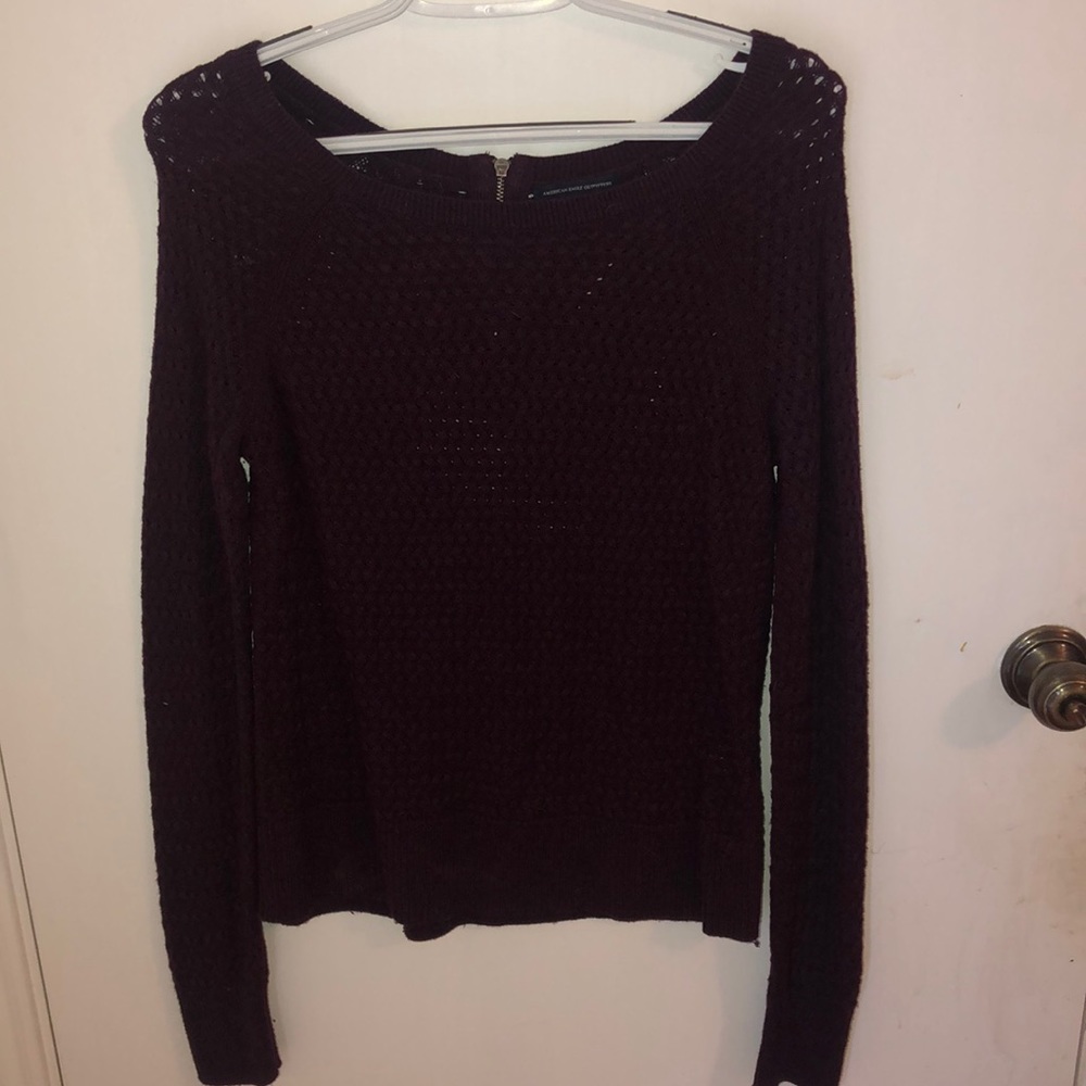 Deep Maroon Long Sleeve Sweater